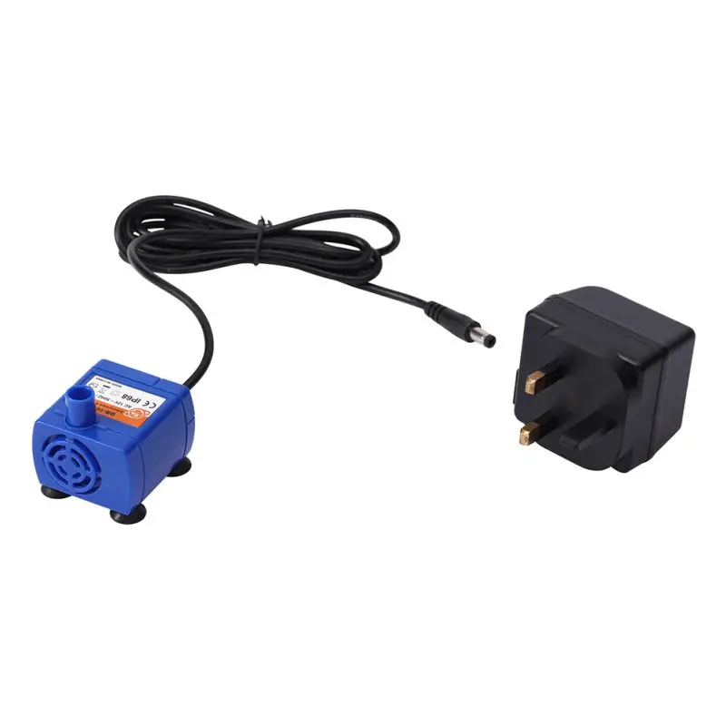 

Automatic Pet Cat Water Fountain Pump Ultra-Quiet Water Fountain Pump Silence Pump Power Adapter for Pet Cat Drinking Fountain