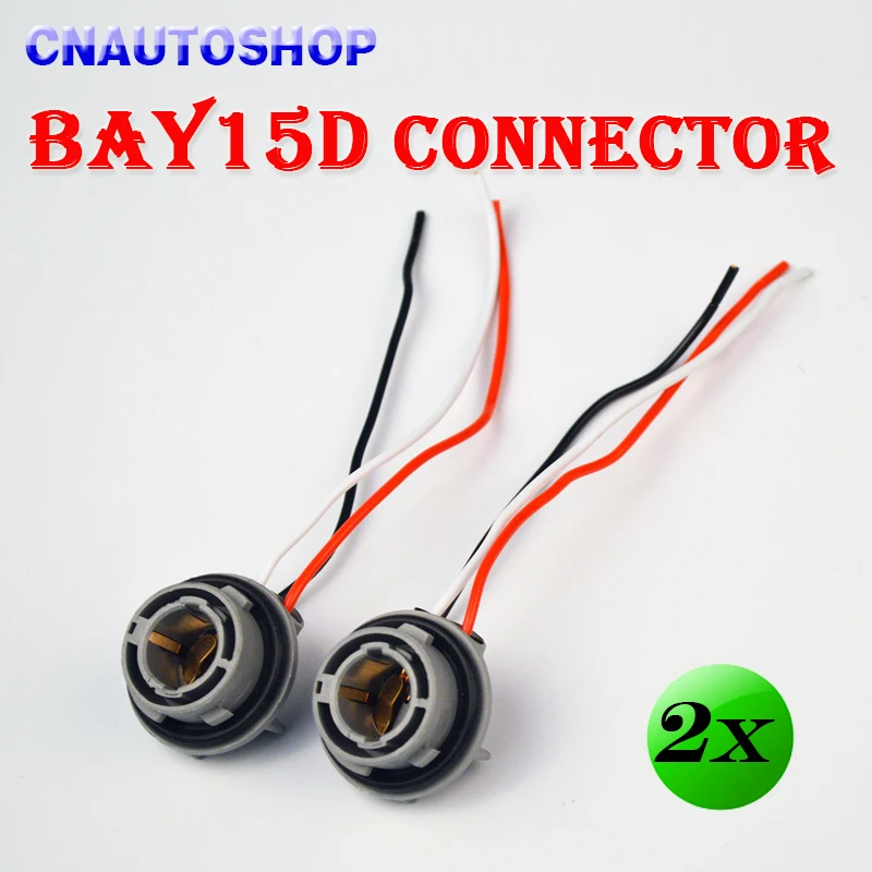 

Hippcron (2 Pieces/Lot) 1157 BAY15D Connector 10CM 380 Female Car Light Cable PY21/5W Automotive Bulb Socket LED Bulbs Wire