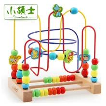 Bead Math Toy Child Beads Wooden Toys Educational Abacus Beads Maze