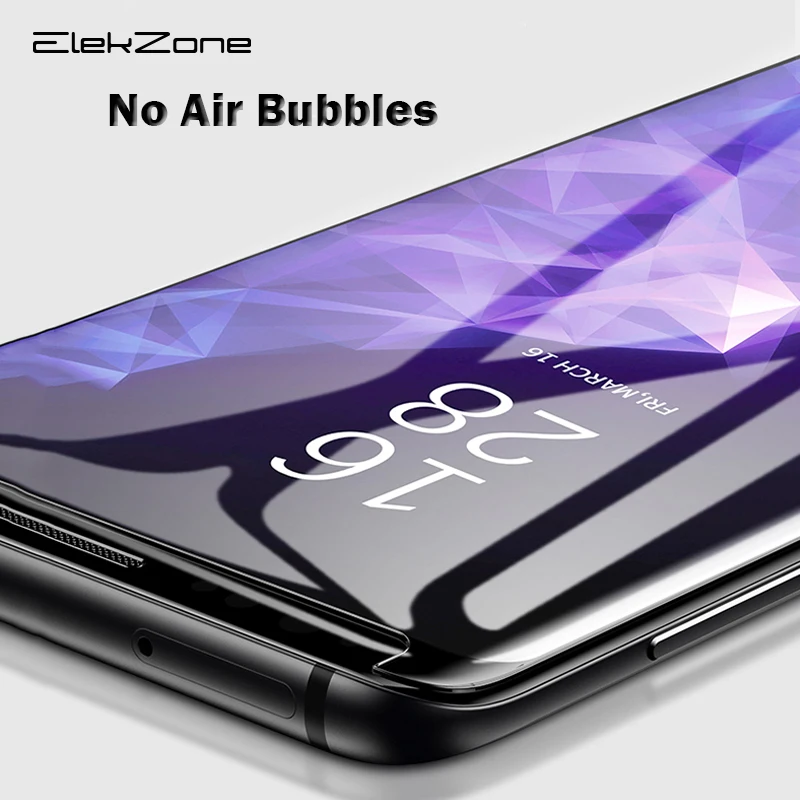 

For Samsung UV Note 8 S8 S9 Plus Note 9 S7 Edge Full Glue Tempered Glass For UV Light S7 Edge S8 Plus S9 Note9 Screen Front Film