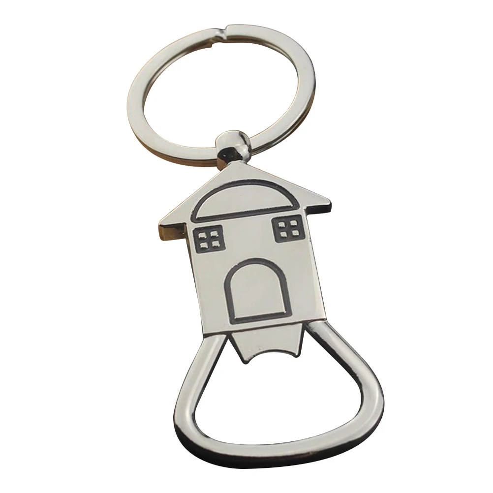 Buy 2pcs House Shape Keyrings Bottle Opener Pendant