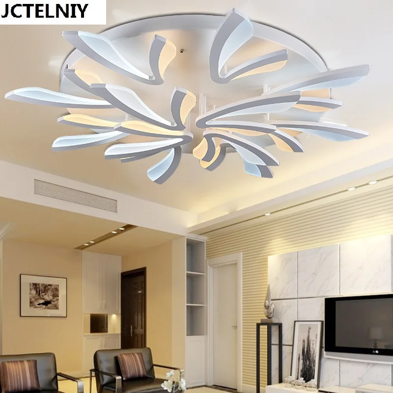 

2017 led acrylic sitting room bedroom lighting remote control ceiling lights plafonnier led moderne telecommande