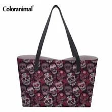 Sugar Skull Handbags And Get Free Shipping On Aliexpress Coloranimal Trendy Sugar Skulls Handbags Pattern Woman