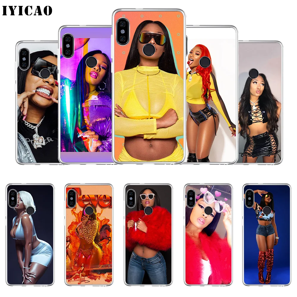 

IYICAO Megan Thee Stallion Soft Silicone Phone Case for Xiaomi Redmi 4A 5A 6A Note 7 6 5 Pro Plus Redmi 4X 5A Prime Cover