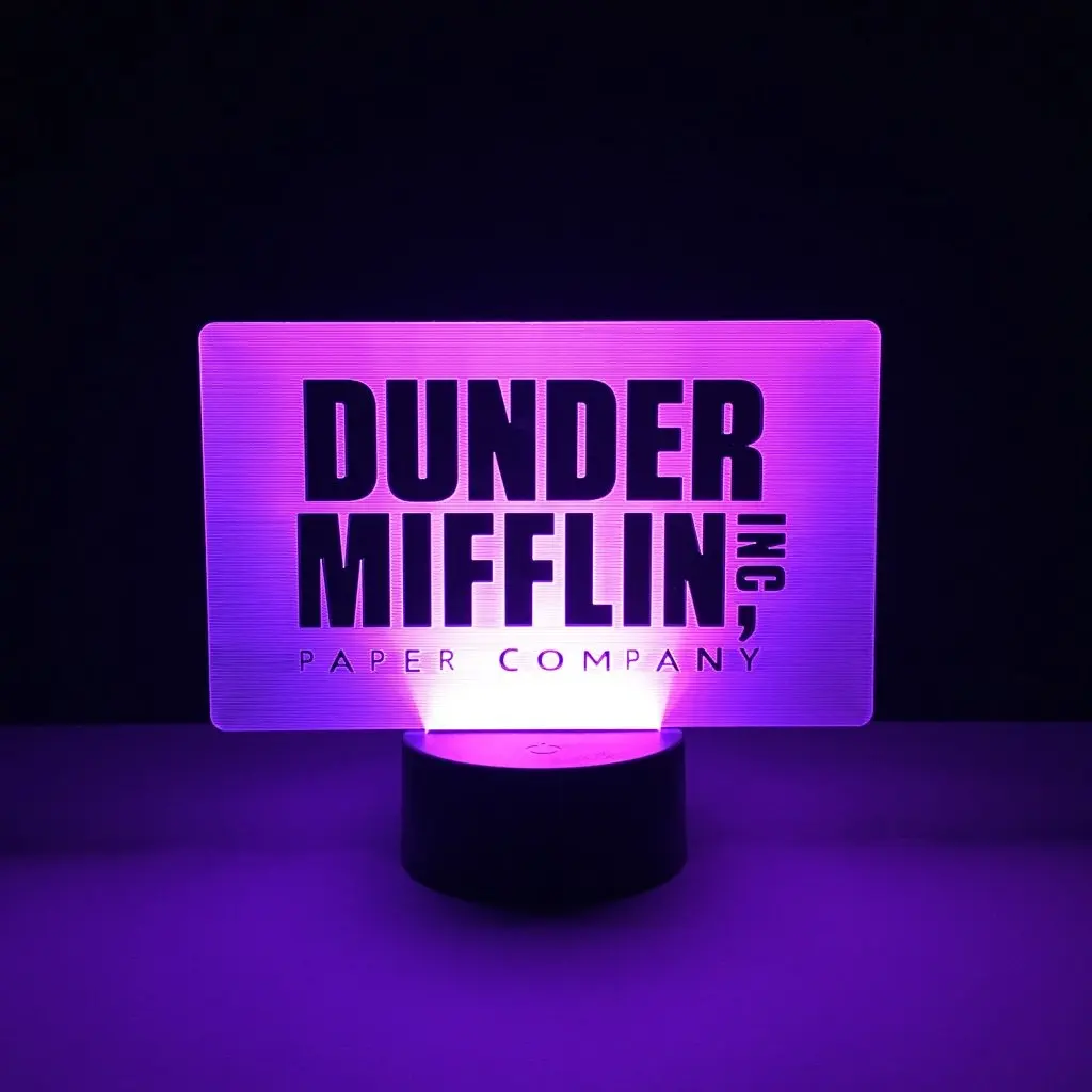 

Cool Baby Led Nightlight The Office Dunder Mifflin Night light for Children's Bedroom Decoration Novetly Gift Kid Led Night Lamp