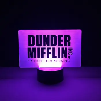 

Cool Baby Led Nightlight The Office Dunder Mifflin Night light for Children's Bedroom Decoration Novetly Gift Kid Led Night Lamp