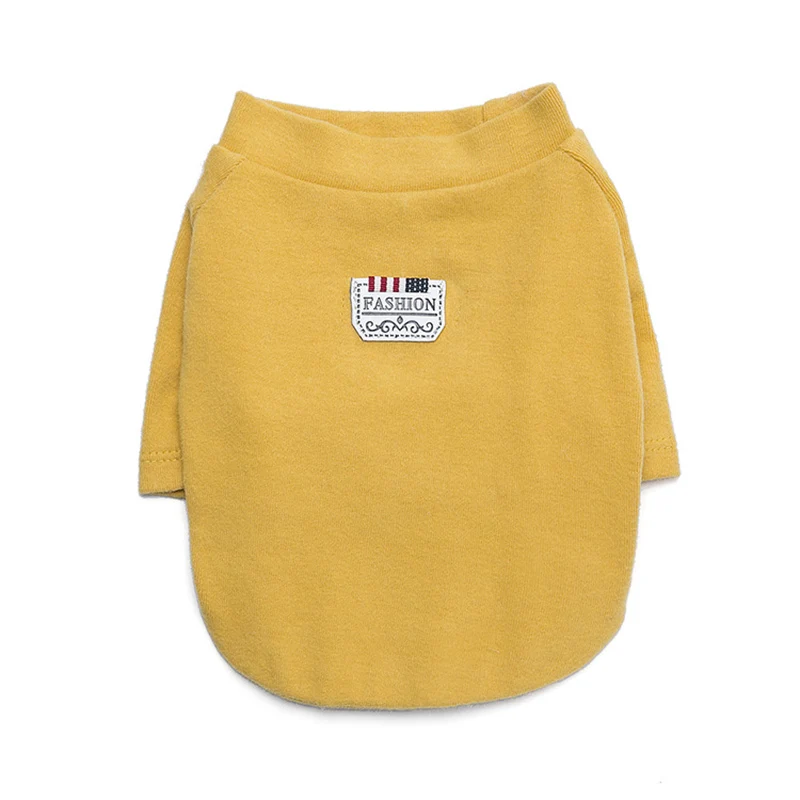 Модная толстовка с капюшоном с изображением французского бульдога и мопса, свитер для уютной собаки, весенняя одежда для питомцев, одежда для маленьких собак, одежда для щенков, одежда для ших-тцу - Цвет: Yellow