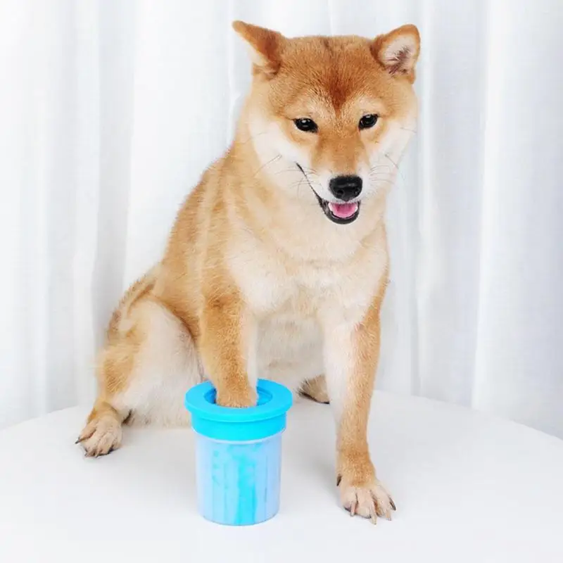 Pet Cats Dogs Чистящая чашка для ног для собак кошек инструмент для чистки мягких пластиковых щеток для мытья лапы аксессуары для домашних животных, собак