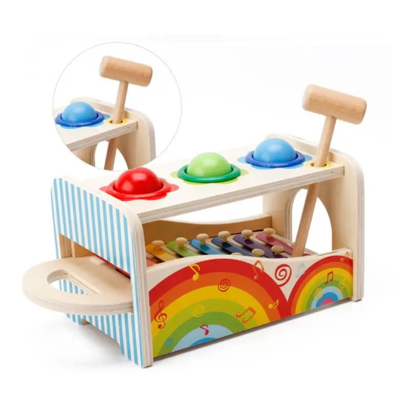 Xylophone Tap Bench Kids Percussion Beater Musical Instrument Toddlers