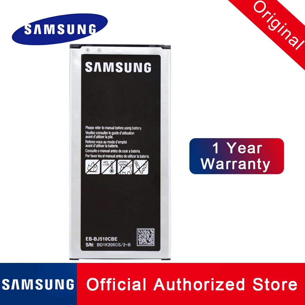 Оригинальный запасной аккумулятор для Samsung Galaxy J5 2016 Edition на 3100 мА/ч Akku моделей j5109