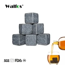 Walfos 100% natural uísque pedras beber gelo cubo uísque pedra uísque rock cooler presente de casamento favor barra de natal acessórios