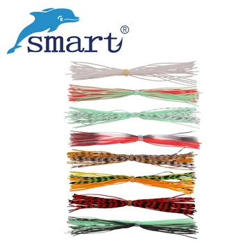

Smart Silicone Jig Skirts Fishing Jig DIY for Spinnerbaits Buzzbaits Spoon Blade Squid Skirt Replacement Fly Tying Material