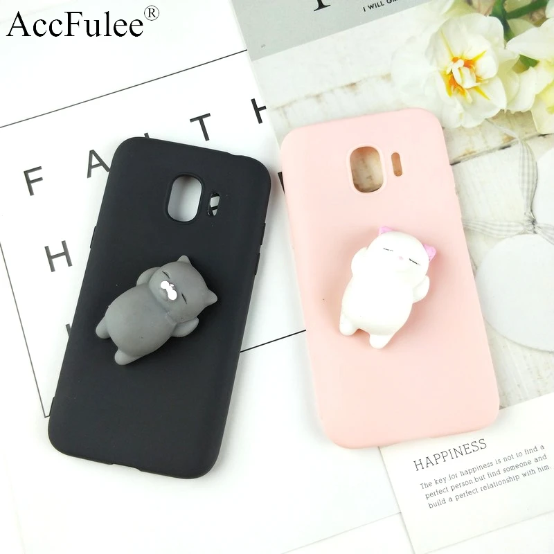

Cute Toys Squishy Case For Samsung Galaxy J2 Pro 2018 Funny Cat Cases For Samsung J2 Pro 2018 J250F J25 Phone Bags Cover