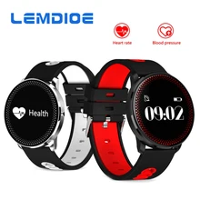 Lemdioe CF007 сердечного ритма Смарт Браслет Поддержка Приборы для измерения артериального давления кислорода Мониторы Фитнес трекер браслет умный Браслет для телефонов
