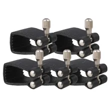 Yibuy черная PU кожаная Лигатура застежка мундштука для саксофона Tenor Sax