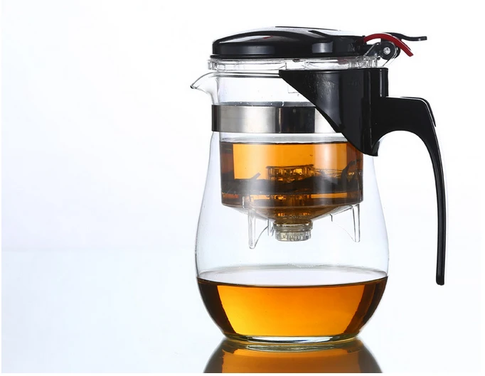 Teapot top grade simple elegant tea kettle 750 ml heat resistant glass