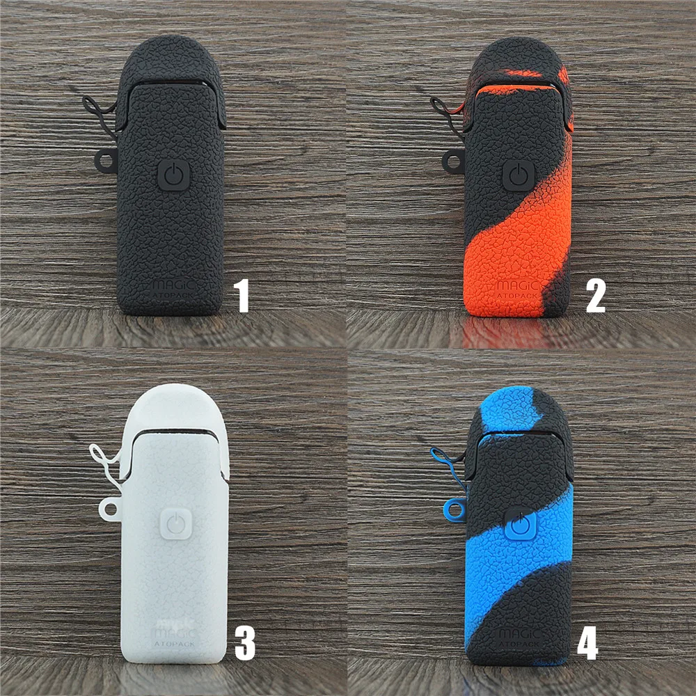 

2pcs Texture Case for Joyetech ATOPACK MAGIC Pod System Protective Silicone Rubber Sleeve Cover Shield Wrap