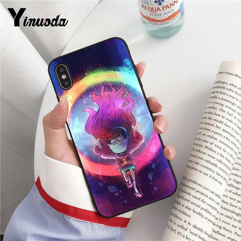 Yinuoda гравитационный водопад Waddles TPU черный чехол для телефона iPhone X XS MAX 6 6s 7 7plus 8 8Plus