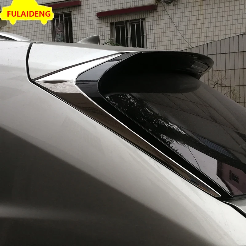 2 шт. задний треугольник окна из нержавеющей стали для Lexus NX200 NX200T NX300h 2015