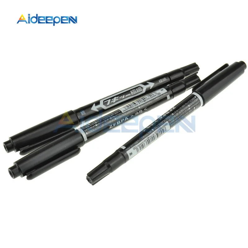 

5Pcs/lot CCL Anti-etching PCB Circuit Board Ink Marker Double Pen Repair CCL Printed Circuit Diagram For DIY PCB
