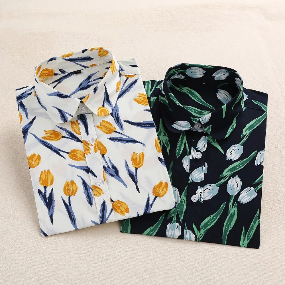 Camisa Grande Manga Floral Estampada blacktulip greenwhale Femeninas Animados Dibujos Estampado purplewhale lpinkwhale pinkwhale Camisas Talla Whitetulip bluewhale Dioufond Con Larga Mujer Tops Blusa De Moda Nueva UEqfzwv