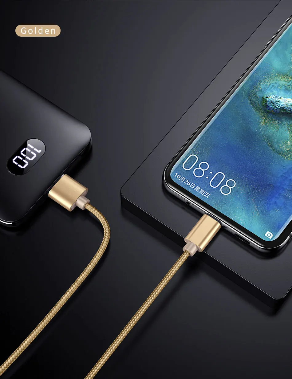 Металлический Плетеный usb type-C кабель для быстрой зарядки USB C кабель для samsung Galaxy S8 Note 8 OnePlus 2 для Xiaomi 4C type-C шнур