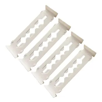 

OUNONA 4Pcs Adjustable Deep Drawer Organizer Dividers for Dresser Storage Household Storage (White)