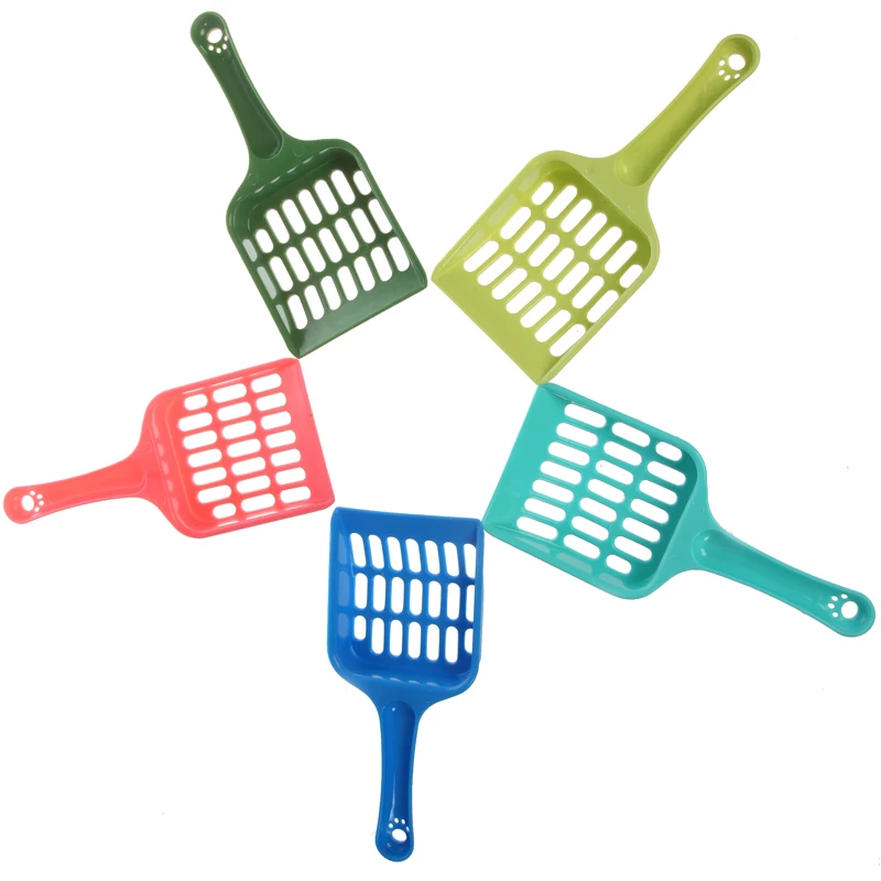

1PCS The Pet Cat Cleaning Supplies Plastic Shovel Multicolor Cat Non-toxic