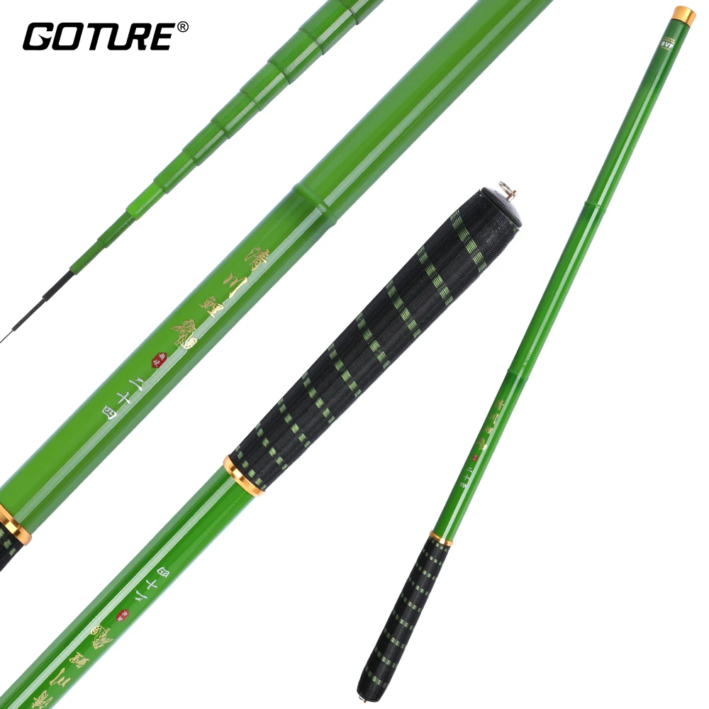 Goture Brand Ultralight Carp Fishing Rod Carbon Fiber Hand Pole 80.2g