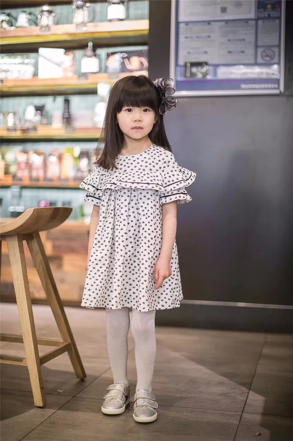 In stock dresses for girls High quality baby girls dress 2018 spring summer Embroidery Stars dress girls clothes In stock dresses for girls High quality baby girls dress 2018 spring summer Embroidery Stars dress girls clothes