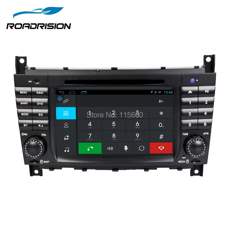 RoadRision 2DIN Android 6 0 Автомобильный DVD GPS Радио Навигация для Mercedes Benz W203 W209 W219 A Class A160 C C180