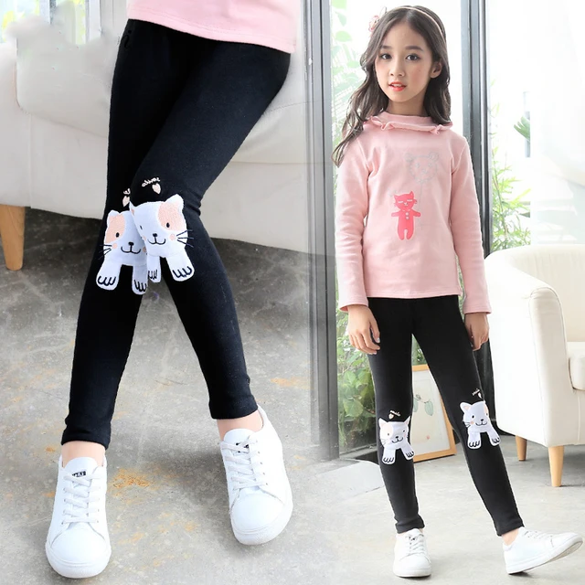 2 13Y New Autumn Fall Girls Leggings Pants cotton Children's fitness