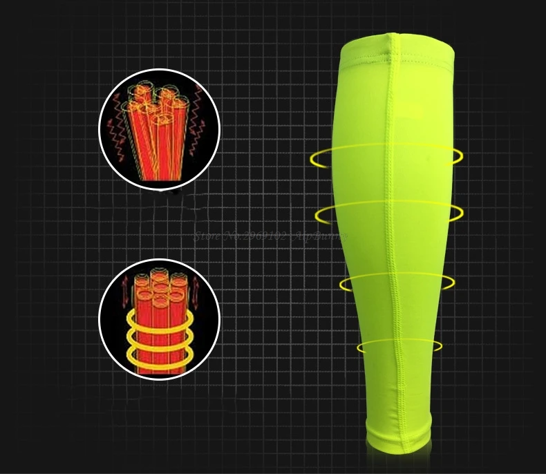 2 шт. лайкра сжатие дышащий Быстрый Qry Спорт щитки для голени колодки Баскетбол Футбол Socer бег ноги теплые поддержка икр