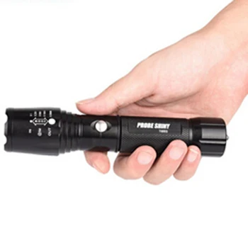 

LED lamp Flashlight+18650 Battery+Charger+Case 2017 Newest Strong Lighting Super Bright X800 Zoomable XML T6 LED Tactical