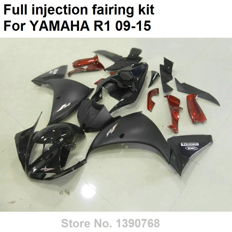 Высококачественные Пластиковые обтекатели для YAMAHA injection YZF R1 09 10 11 12 13 14 15 черный