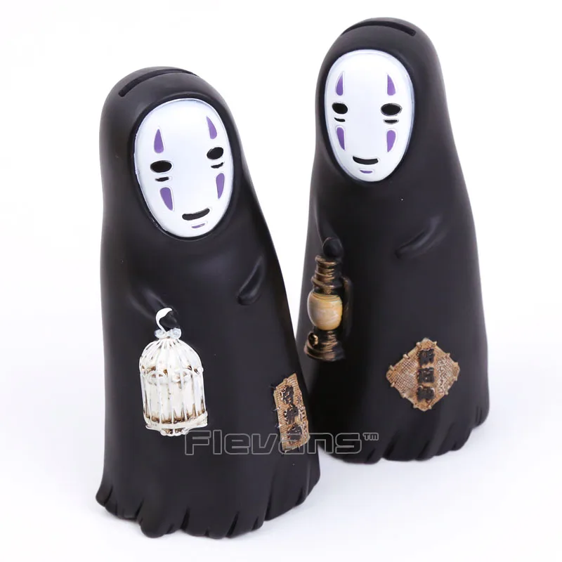  Cute Anime Cartoon Spirited Away No Face Faceless Man PVC Figure Collectible Model Toy Piggy Bank 2
