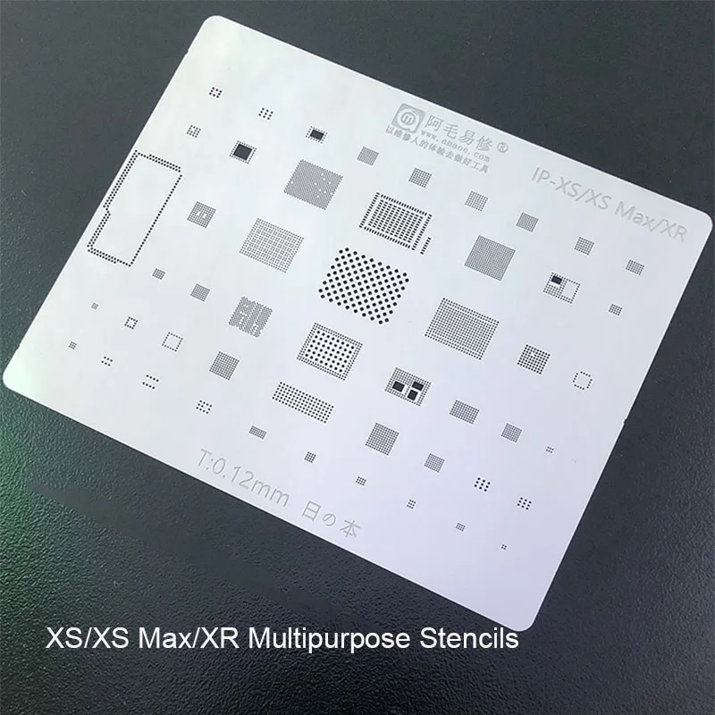 Трафарет для iPhone XS Max XR BGA трафарета A12 Мути трафарет с ЦП IC реболлинг Pin тепловой