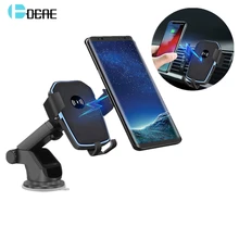 10 Вт Быстрое беспроводное автомобильное зарядное устройство QI держатель для iPhone XR XS X 8 11 для samsung S10 S9 S8 Note 9 крепление для быстрой зарядки