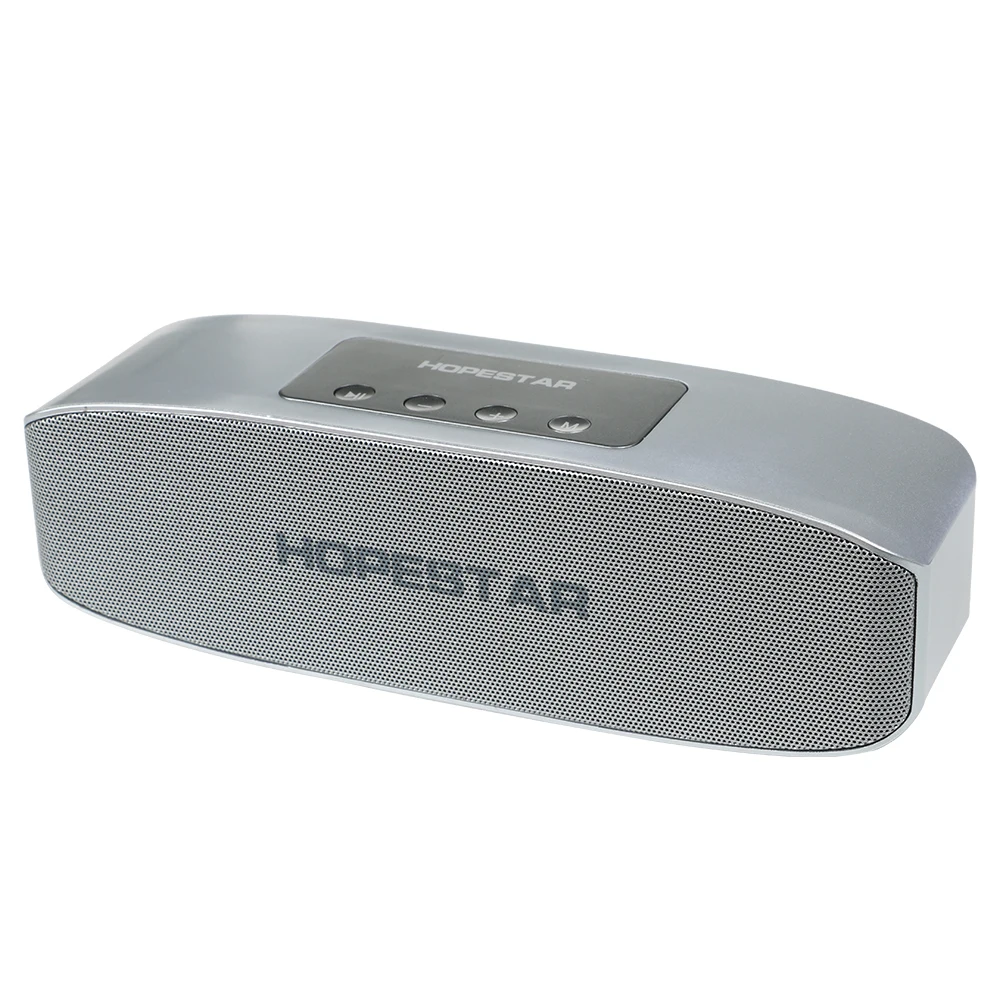 HOPESTAR Bluetooth динамик s портативный беспроводной динамик с TF USB AUX плеер встроенный микрофон громкой связи для телефона ПК MP3 MP4 цифровой