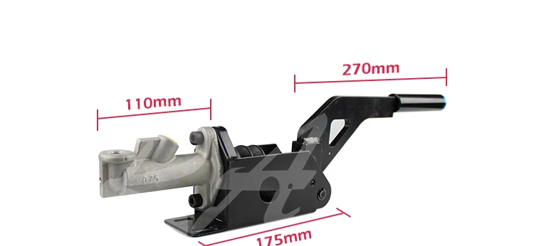 CNC алюминиевый Универсальный подходит для любых моделей автомобилей черный гоночный гидравлический ручной тормоз с главным цилиндром RS3-HB006