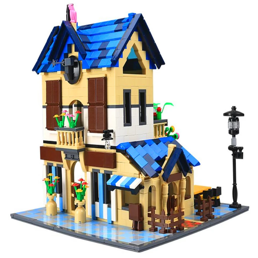 1298 шт Wange 5311 архитектурная серия деревенское здание виллы блоки Набор классические MOC дом игрушки для детей Подарки