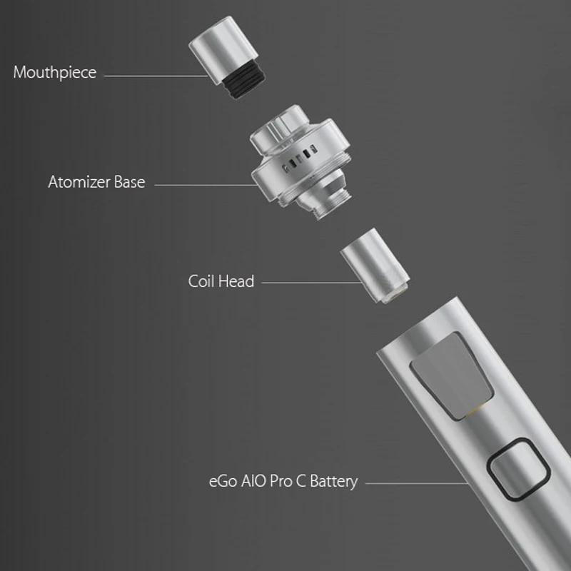 Стартовый набор все в одном Joyetech eGo AIO Pro C с атомайзерами 50 Вт баком 4 мл SS316 0 6 Ом