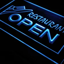 I141 открытая ресторанная вывеска Бар паба светодиодный неоновые световые знаки Вкл/Выкл Переключатель 20+ цвета 5 размеров