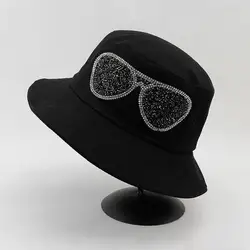 2019 хлопок очки моделирование патч Панама для рыбака шляпа Открытый Дорожная шляпа шляпы от солнца для Для женщин 451