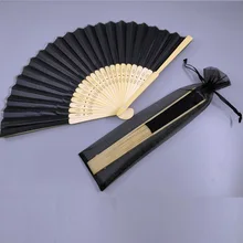 50 шт. в партии печать логотипа юбилей вечерние бамбуковые шелковые Заказные ручные вентиляторы персонализированные сувениры свадьбы