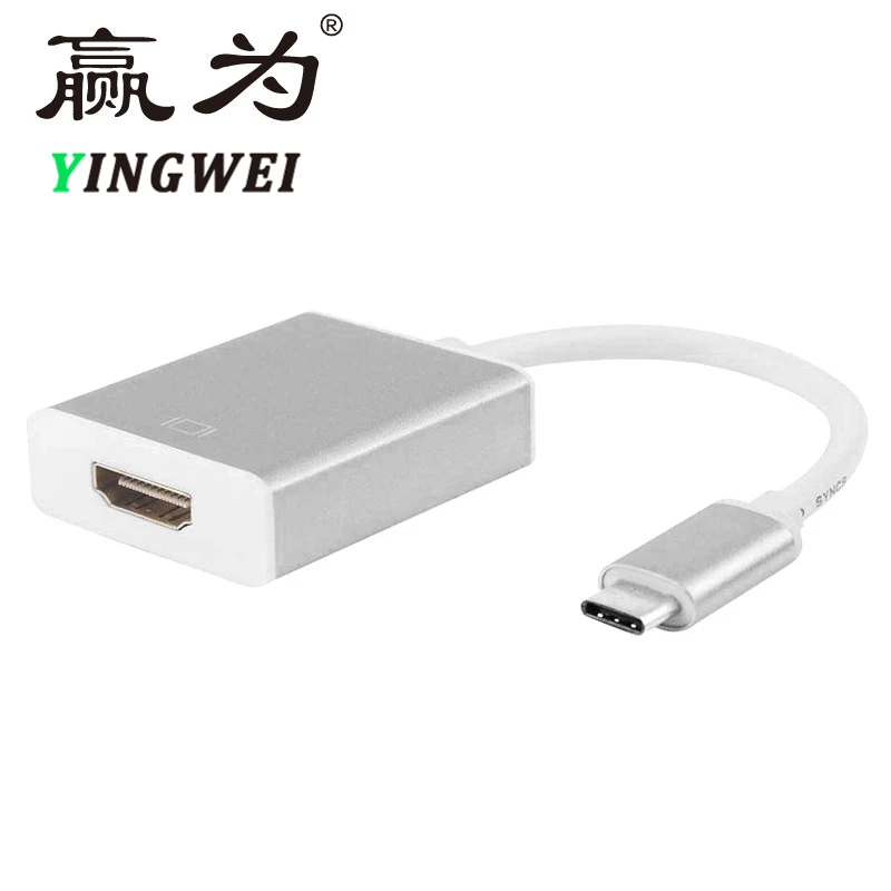 Type-C к HDMI Кабель-адаптер папа-мама(Thunderbolt3 совместимый) к HDMI USB 3,1 алюминиевый тип C для MacBook Chromebook