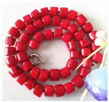 

Women Gift jewelry choker anime gem chocker maxi collier Charming! Natural Red Sea Coral Necklace