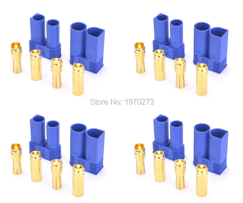 10 Pairs EC5 Device Connector Plug Adapter for RC Car Plane Helicopter