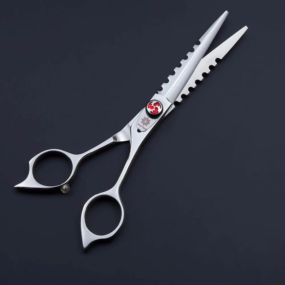 Парикмахерская Ножницы Профессиональный 6,0 дюймов, ножницы для стрижки волос Японии 440C салон лезвию бритвы парикмахерские инструменты