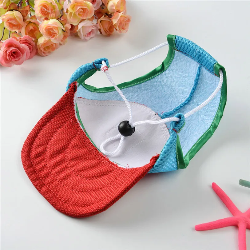 Canvas Small Pets Cap Hat Dog Cat Headband Summer Outdoor Headdress Costumes Hair Band Visor Hat Festival Cat Dog Band 40JA11 (4)